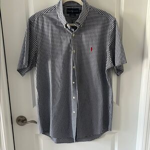 Ralph Lauren Black and White Gingham Casual Shirt